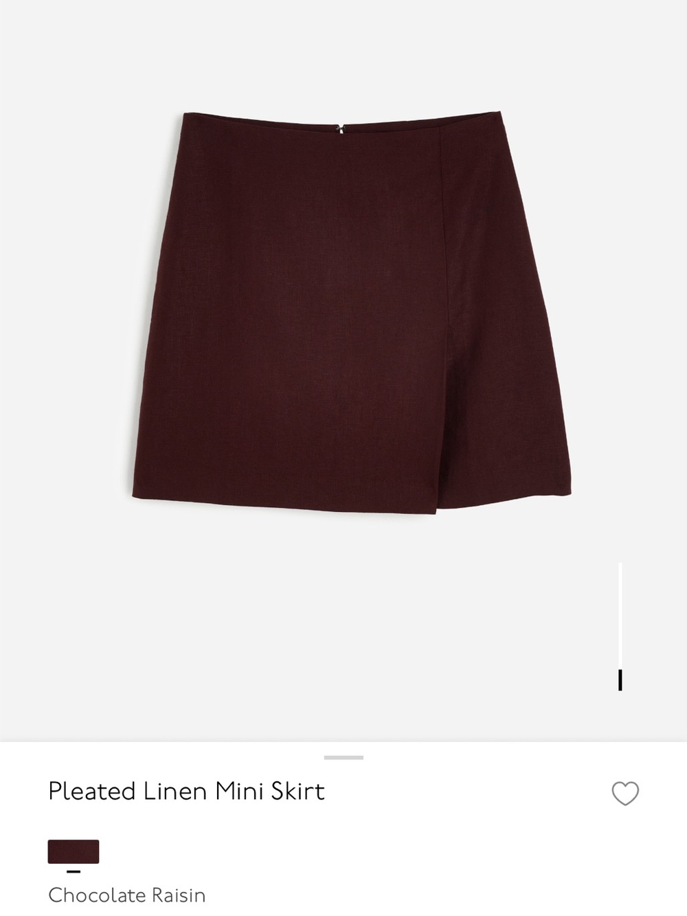 Madewell Pleated Linen Mini Skirt